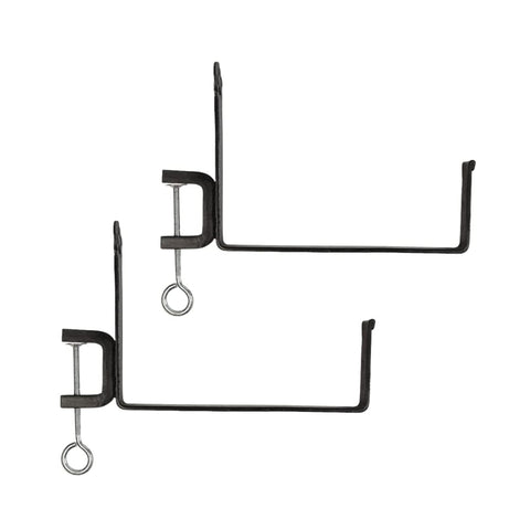 Oakestry Clamp On Flower Box Brackets Railing Mount Outdoor Planter Support Balcony Deck Garden Display Hardware