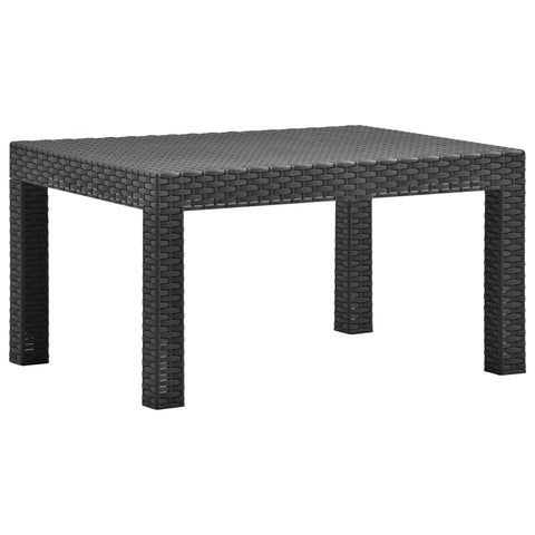 vidaXL Garden Table Anthracite Polypropylene Medium Lightweight