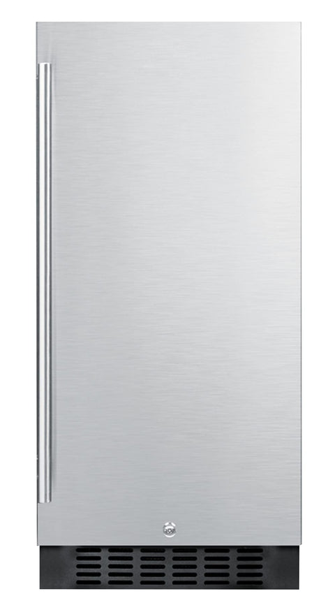 Summit 15” Refrigerator, Built-in Capable, Outdoor Refrigerator, 3.0 cu.ft.Capacity, Stainless Steel- SPR316OS
