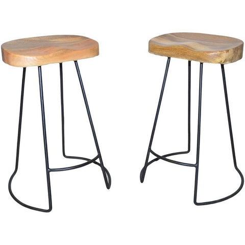 Carolina Classic Saga 25" Counter Stool in Natural (Set of 2)