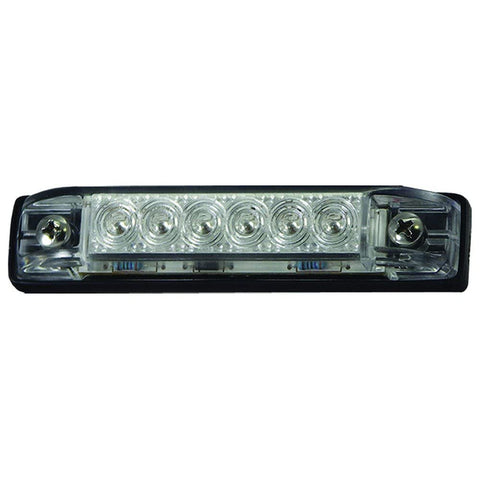 T-H Marine LED-51810-DP LED Slim Line Utility Strip Lights, 8" - Clear, White