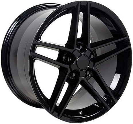 OE Wheels LLC CV07A-18105-5475-56B Black Wheel Painted (18 x 10.5 inches /5 x 120 mm, 56 mm Offset)