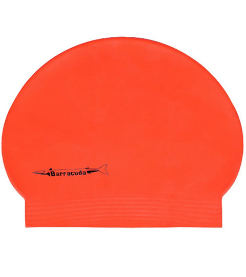 Barracuda Latex Swim Cap, Orange
