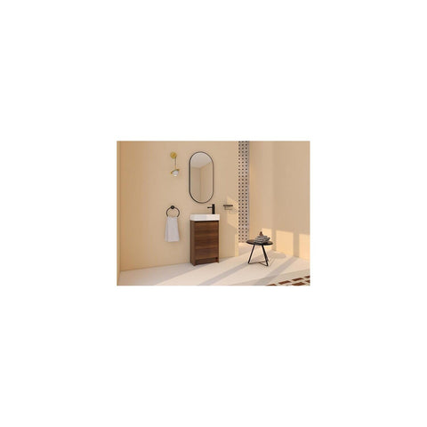Legion Furniture Bathroom Sink Vanity - White Plywood w/SMC Top - No Faucet Included Brown/18 Inches