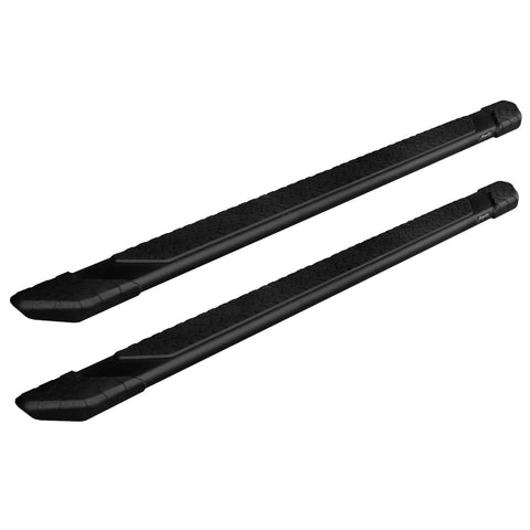 Raptor Series Running Boards Steps 5in Treadsteps Black Aluminum Compatible with Crew Cab 2019-2026 Silverado Sierra 1500 and 2020-2026 2500/3500 HD