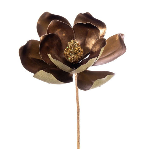 Vickerman 685693-13" Copper Magnolia Flower (3 pack) (EH211084)