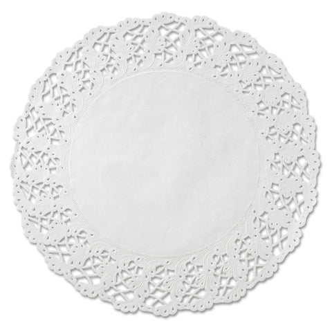 Hoffmaster 500260 Kenmore Lace Doilies, Round, 16 1/2", White, 500/Carton