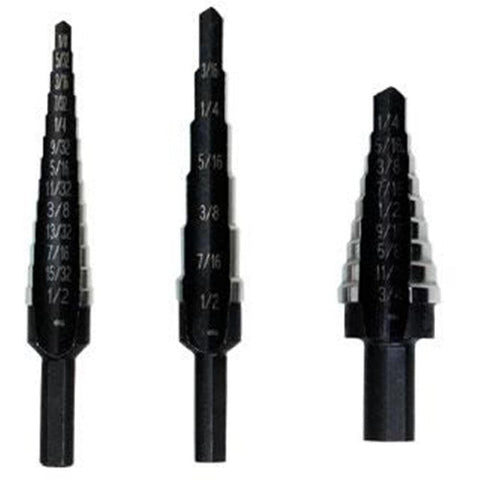 Irwin Tools IRWIN Step Drill Bit Set, 3-Piece (10502ZR)