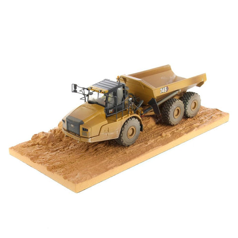 Diecast Masters 1:50 Scale Caterpillar 745 Articulated Dump Truck | Weathered Series Cat Trucks & Construction Equipment Model 85704