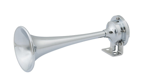Marinco 10107 12V Chrome Plated Single Trumpet Mini Air Horn