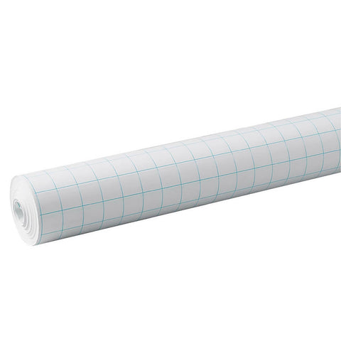 Pacon 34-inch x 200', 1-inch Quadrille Ruled, Grid Paper Roll, White (PAC0077810)