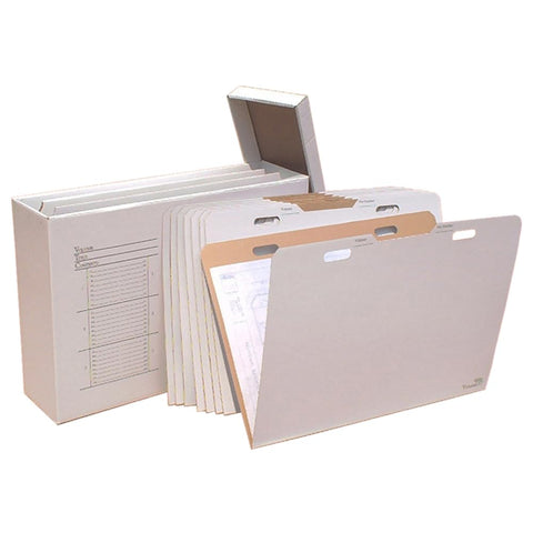 Advanced Organizing Systems - The VFile37/VFolder37 Vertical Flat Storage for Easy Efficient Access of Documents up to 24”x36”. (Includes 8 VFolder37’s)