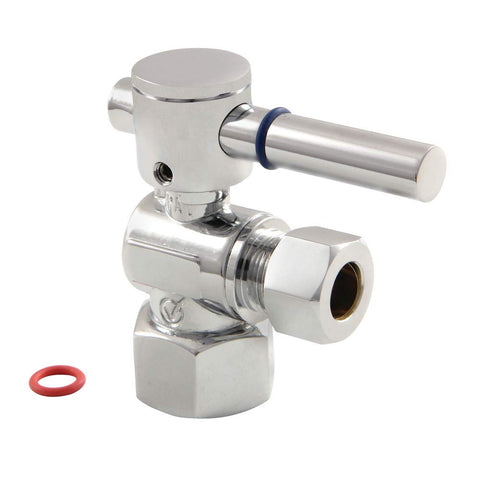 Kingston Brass CC43101DL Concord Decorative Quarter Turn Valve with 1/2-Inch IPS Inlet and 3/8-Inch OD, Lever Handle, Chrome