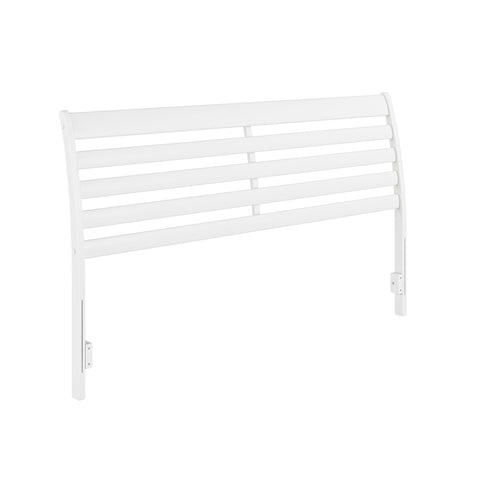 AFI, Savannah King Solid Wood Headboard with Attachable Charger, White