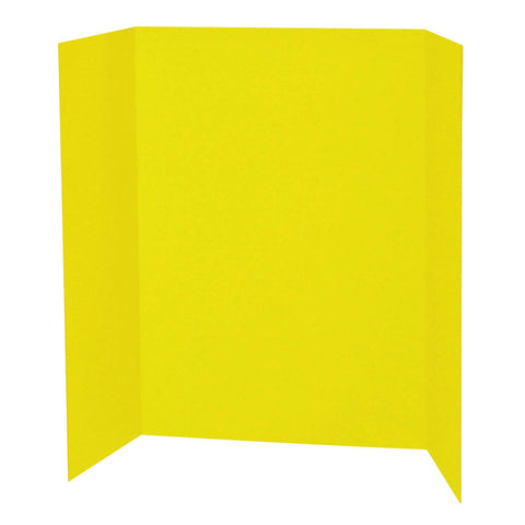 Spotlight 1 Ply Trifold Display Board, 48" Width x 36" Height, Yellow