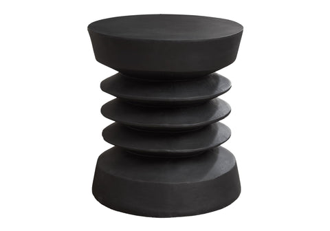 Monarch Specialties I 4154 Accent Table, 25" H, Indoor Or Outdoor, Side Table, End, Bedroom, Living Room, Nightstand, Round, Black, Contemporary, Modern