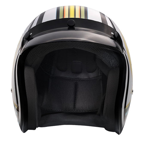 Daytona Helmets 3/4 Shell Open Face Motorcycle Helmet - DOT Approved, Lightweight & Comfortable, Vintage Design for Scooter, Cruiser & Street Bikes - Adjustable Fit, Enhanced Ventilation & Clear Visor
