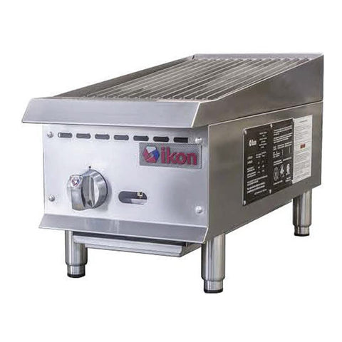 Ikon IRB-12 12" Gas 1 Burner Manual Control Radiant Broiler - 35,000 BTU
