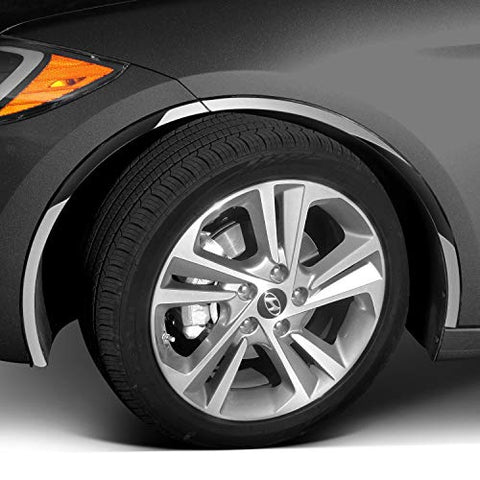 QAA is Compatible with 2018-2026 Toyota Camry 4 Piece Stainless Wheel Well Accent Trim, 0.875" Width WQ18130