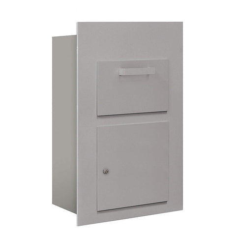 Salsbury Industries 3600C5-AFU Collection Unit for 5 Door High 4B-Plus Units Front Loading USPS Access Mailbox, Aluminum