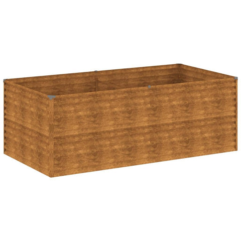 vidaXL Raised Garden Bed, Outdoor Planter Box for Vegetables Flowers, Planter Stand Garden Pot for Patio Backyard Outdoor, Corten Steel