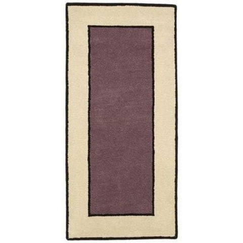 Oakestry Contemporary II Dusk Wool Hearth Rug Rectangular 56 x 26 Inch Hand Tufted Fire Resistant Low Pile Wool Accent Rug for Fireplace Living Room Entryway Modern Decor Carpet