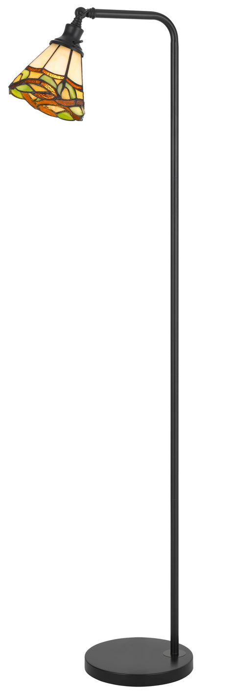 Cal 60 Watt Vittorio Downbridge Metal Tiffany Floor Lamp