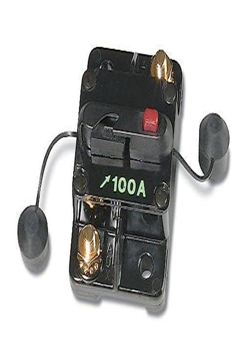 WirthCo 31202 Manual Reset Circuit Breakers - 100 Amp- (W/Terminal Covers)-Retail Pkg