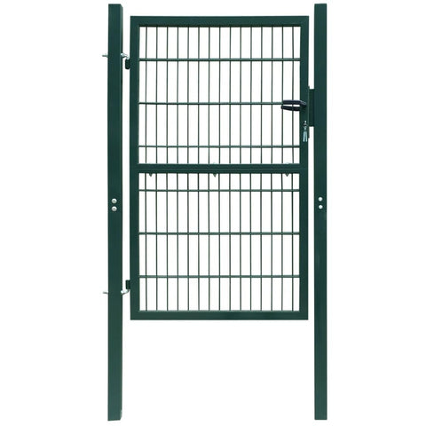 Garden Gate Metal Fence Post for Outdoor (Single) Green 41.7"x74.8" vidaXL