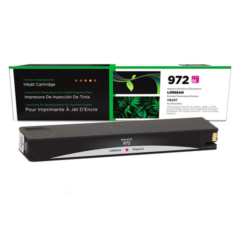 CLOVER Remanufactured PageWide Ink Cartridge Replacement for HP 972 L0R89AN | Magenta