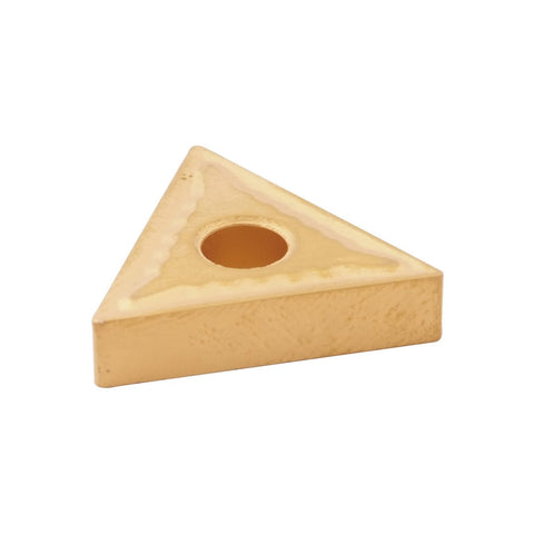 HHIP 6002-0024 TNMG 434 Tin Coated C5 Triangle Negative Rake Carbide Insert, 1/2" IC