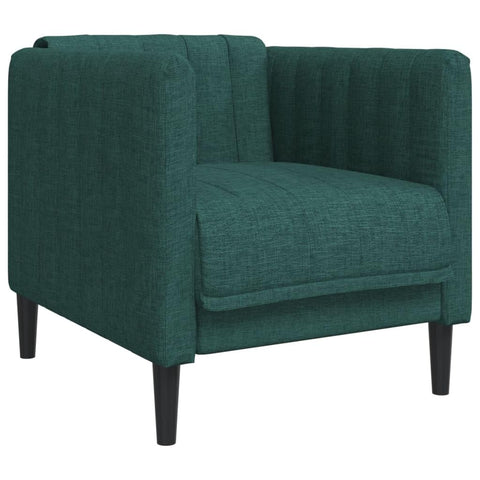 vidaXL upholstered Armchair - Dark Green Fabric Sofa Chair/Lounge Modern Seating for Living Room