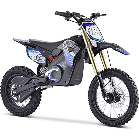 MotoTec 48v Pro Electric Dirt Bike 1800w Lithium Blue