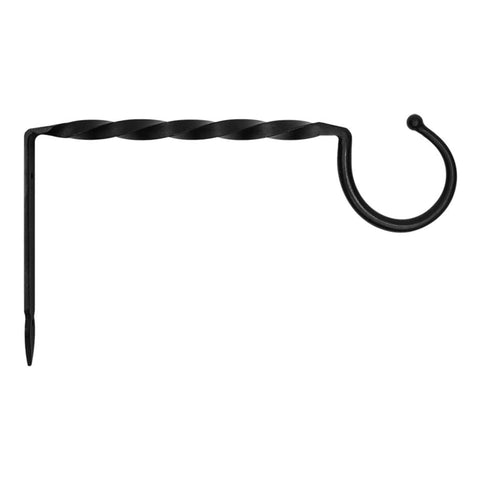 Oakestry Jumbo Bracket Wall Hook Large Metal Hanging Bracket for Planters Lanterns Bird Feeders Wind Chimes Outdoor Garden Patio Porch Wall Decor Heavy Duty Black Finish Outdoor Use Garden Hook Mount
