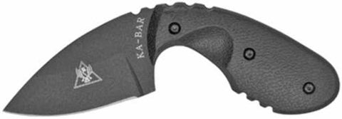 KA-BAR TDI Investigator Fixed Blade Knife 2.71" Drop Point AUS-8 Black Blade Nylon Handle Black