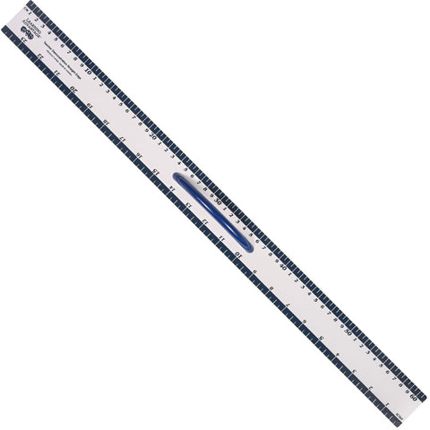 LEARNING ADVANTAGE Magnetic Dry Erase Straight Edge - 24” - Jumbo Teaching Ruler - Measurement Tool for Whiteboards and Chalkboards