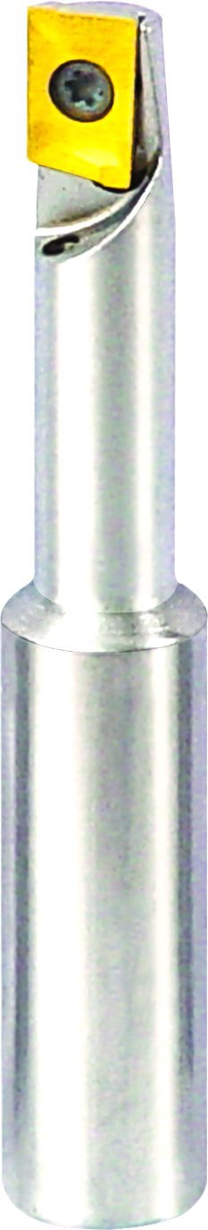 Micro 100 30-1216 Milling Tool - Indexable - Coolant Through, 3/8" Cutter Dia, 1-1/2" LOC, 1 Fl, 1/2" Shank Dia, 3" OAL, Insert Part #50-2100, AAAP 1216 2 Holder Nomenclature, Uncoated