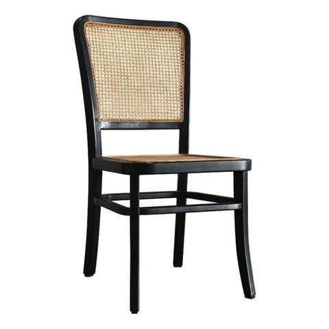 Grove Dining Chair Set of 2 Black Natural