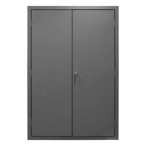 Durham 14 Gauge Welded Steel Flush Door Style Storage Cabinet, 3502-4S-95, 2800 lbs Capacity, 24" Length x 48" Width x 72" Height, 4 Adjustable Shelves