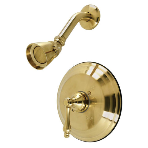 Kingston Brass KB3637ALSO Restoration Single-Handle Pressure Balanced Shower Faucet in Brushed Brass