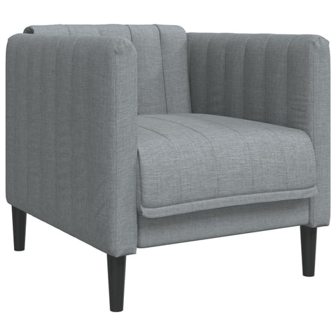 vidaXL Sofa Chair Dark Gray Polyester Single Armchair Rectangular