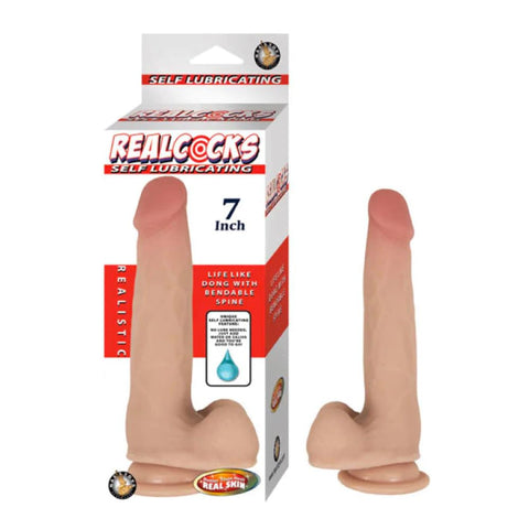 Nasstoys Realcocks Self Lubricating Dildo Beige (7")