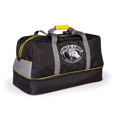 Camco Power Grip Electrical Accessory Bag with Adapter Storage Storage Duffel Secures PowerGrip Extension Cords and Accessories (55014), Black