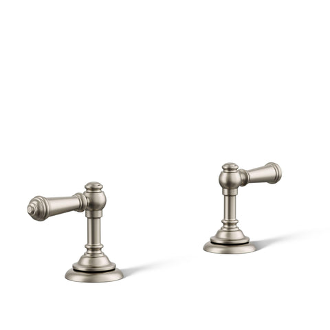 Kohler K-98068-4-BN Artifacts Bathroom Sink Lever Handles, Less Spout, Vibrant Brushed Nickel