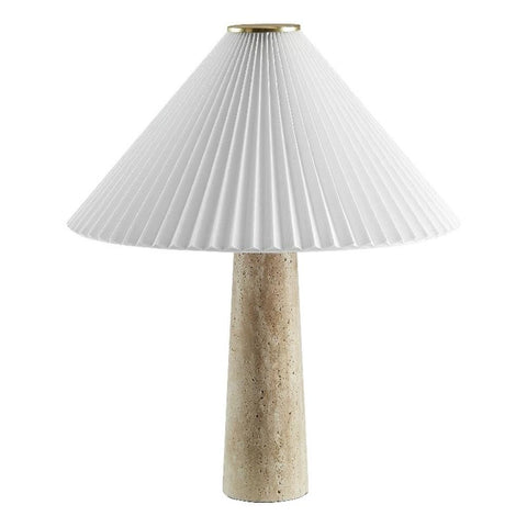 Modway Cove Modern Travertine Table Lamp in Travertine