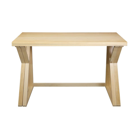 Aztecs Folding Console to Dining Convertible Table with Solid American Basswood