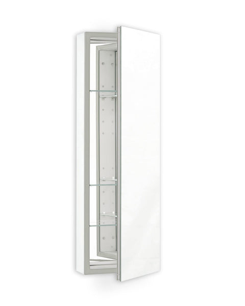 Robern PLM2040G PL Series 20 inch x 40 inch Flat Top Cabinet with Polished Edge, Classic Gray Interior ? Non-Handed PL Series 20 inch x 40 inch Flat Top Cabinet