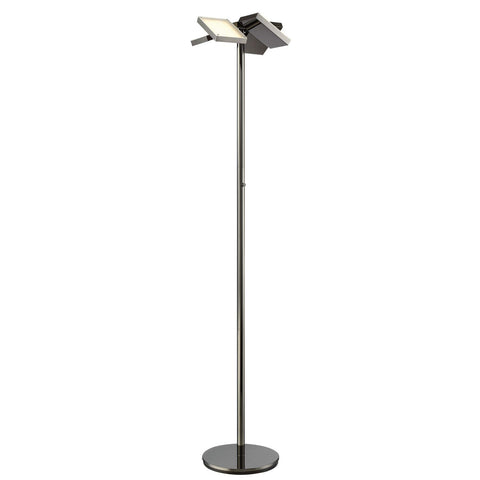 Lite Source Lampard 71" Gunmetal Modern LED Torchiere Floor Lamp