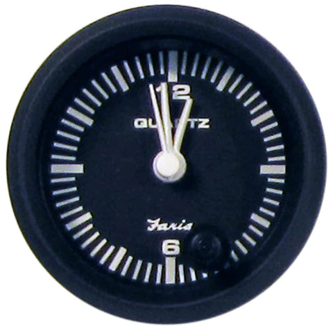 Faria Beede Instruments Faria 12825 Euro Quartz Analog Clock - 2"