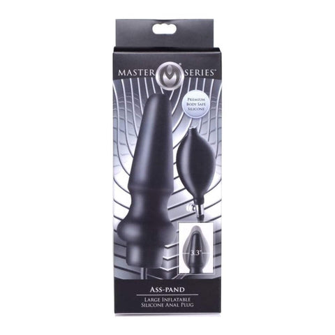 Ass-Pand Large Inflatable Silicone Anal Plug Black